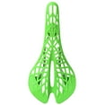 thumbnail image 2 of Langgg Lightweight Plastic Saddle Road Mountain Bike Saddle Seat PVC green, 2 of 8