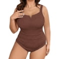 thumbnail image 3 of Plus Size Swimwear Two Piece Control Bathing High Waisted Bikini With Adjustable Straps Womens Bikini Bathing Suits plus Swimsuit Women plus Size 3x Swimsuit Cover Ups Women plus Size Swimming Suits, 3 of 8