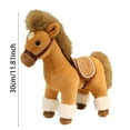 thumbnail image 2 of Hearth & Gear Cheval en Peluche Réaliste avec Doux pour Enfants et Adultes Collectionnable, 2 of 6
