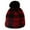 Red, variant on Gymnture christmas Christmas Red Plaid Woolen Ear Protection Beanie Cap for Kids