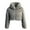 A01_Gray, variant on Winter Crop Coats for Women，Womens Puffer Jacket Faux Fur Jacket Full Zip Fuzzy Short Coat Outerwear Trendy 2025 Dressy Long Sleeve Hooded Cropped Jackets Fall Winter Coats Dressy Winter Clothes