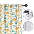 thumbnail image 4 of Blackout Kids Curtains,White Cartoon Dinosaurs Palm Trees Pattern Childrens Insulated Curtains Set Of 2,Bedroom Essentials,Toddler Room Decor 42"x84", 4 of 5