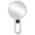 thumbnail image 1 of 10X/15X Magnifying Handheld Mirror Folding Handle Double-sided Portable Travel Magnified Hand Mirror Pedestal Makeup Mirror, 1 of 6
