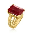 thumbnail image 3 of Ross-Simons 15.00 Carat Ruby Multi-Row Ring in 18kt Gold Over Sterling, Women's, Adult, 3 of 6