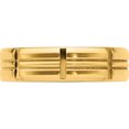 thumbnail image 4 of 14K Yellow Gold Standard Comfort Fit Brush Satin Fancy Band (Size 11) Made In United States yb110s-11, 4 of 5