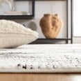 thumbnail image 4 of SAFAVIEH Moroccan Tassel Janetta Wavy Striped Area Rug, Ivory/Black, 8'8" x 12', 4 of 8