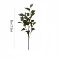 thumbnail image 3 of Artificial Black Bodhi Leaf Branches Tall Faux Greenery Hobby Decorative Fake Foliage Arrangement for Wedding Home Party Indoor Aesthetic Decoration Black 1 Piece, 3 of 6