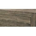 thumbnail image 3 of Twin Size Panel Bed in Grey Finish Fabric, Contemporary Wooden Bedroom Furniture, 3 of 5
