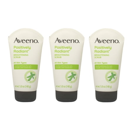 AVEENO Active Naturals Skin Brightening Daily Scrub 5 oz (Pack of 3)