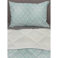 thumbnail image 3 of Turquoise Comforter & Sham Bedding Set, Vintage Medieval Grunge Floral Illustration Abstract Classic Pattern, 3 pcs Duvet Set Microfiber Filling Quilt, 5 Sizes, Bluegrey Cream, by Ambesonne, 3 of 4