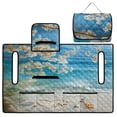 thumbnail image 5 of Xixirimido Golf Cart Seat Cover with 4 Storage Pockets Universal Golf Cart Seat Blanket Towel Fits for EZGO, Yamaha, Club Car Golf Cart Accessories, Beach Sea Starfish Floral, 5 of 8