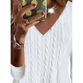 thumbnail image 3 of Gvmfive Women Casual Tops Long Sleeve V Neck Irregular Tunic Blouse T Shirt, 3 of 5