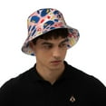 thumbnail image 6 of Kdxio Reflective Bucket Hat - Hand Painted Abstract Leopard Print Print Bucket Hat for Men,Women, 6 of 9