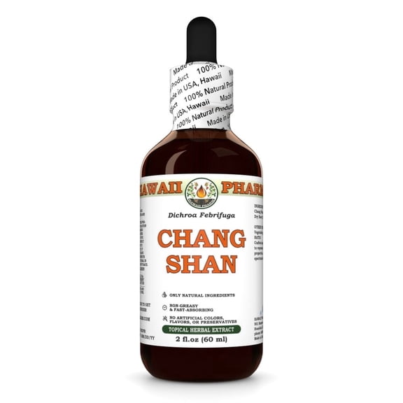 Chang Shan (Dichroa Febrifuga) Dry Root ALCOHOL-FREE Liquid Extract. Expertly Extracted by Trusted HawaiiPharm Brand. Absolutely Natural. Proudly made in USA. Glycerite 2 Fl.Oz