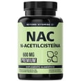 thumbnail image 1 of Beyond Vitamins | Nac N- acetil Cisteína 600mg Ultra-premium Con Inulina De Agave (prebiótico Natural) | N-acetyl Cysteine - Antioxidante - Detox - Vitaminas Mujer / Hombre - (180 Cápsulas), 1 of 6