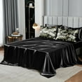 thumbnail image 5 of Sun and Moon Comforter Queen Size 8 Pcs Bed in A Bag Satin Bedding Set Black Boho Bed Home Decor Luxury Hotel Silky Down Duvet, 5 of 8