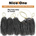 thumbnail image 6 of Phocas Crochet Hair for Black Women 8inch 3Packs Passion Twist Crochet Hair Jamaican Bounce Braiding Hair (Grey), 6 of 6