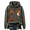 thumbnail image 2 of longantii Women's I'm Ready for The BER Months Hoodie, Fall Long Sleeve Hooded Sweatshirt, Casual Thanksgiving Print Pullover Top, Soft Comfortable Women's Sweatshirt, 2 of 4