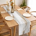 thumbnail image 3 of White Golden Marble Table Runner - 72 Inch Long, Kitchen Dining Table Runner Dresser Scarves, Modern Abstract Art Marble Farmhouse Decor for Coffee Tables Wedding Party Banquet, 3 of 8