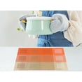 thumbnail image 5 of Unique Bargains Placemats Set of 6 for Dining Table Decor Washable Table Mat Gray Orange, 5 of 7