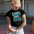thumbnail image 2 of A Nurse Will Always Give Us Hope, An Angel with a Stethoscope, Royal Blue T-Shirt, 3XL, 2 of 5
