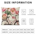 thumbnail image 5 of Hello Throw Pillow Covers, Flowers Spring Cushion Case for Sofa Couch, 5 of 5