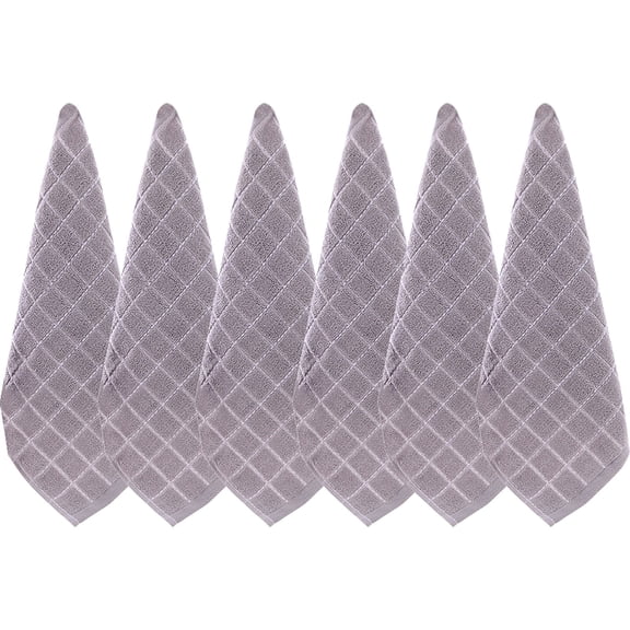 SUSHANG Cotton Kitchen Dish Cloths Soft and Absorbent Dish Towels for Kitchen Quick Drying Dish Towels for Kitchen,Washing Dishes 6 Pack 13 X 13 Inches