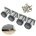 thumbnail image 1 of EIMELI Pieds de Meubles en Acier Inoxydable 4 Pcs Pied de Meuble en Métal Réglable pour Canapé Table Étagères Ensemble, 1 of 11