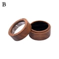 thumbnail image 3 of Round Wedding Box Custom Wooden Engagement Double Slots Bearer H Sale, 3 of 8