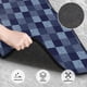 thumbnail image 3 of Fotbe Blue Gingham Buffalo Check Juego de 4 Tapetes para Auto con Estampado – Alfombrillas de Goma Reforzada, Diseño Antideslizante, Protección para Todo el Año – Vehículos, Autos, Camionetas y SUVs, 3 of 7