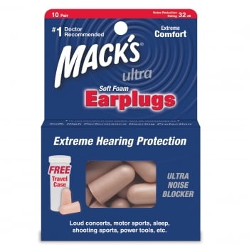 Mack's Ultra Soft Foam Earplugs 10 Pairs (Pack of 2)