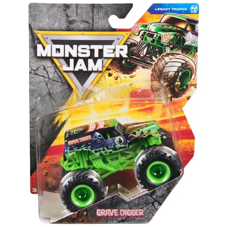 Monster Jam, Grave Digger 1:64 Scale Die-Cast Monster Truck Vehicle, for Ages 3 and up