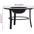 thumbnail image 2 of vidaXL Mosaic Fire Pit Green 26.8" Ceramic, 2 of 8