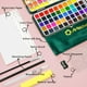 thumbnail image 3 of Set de pinturas de acuarela Artecho de 100 colores con metal y accesorios, 3 of 7