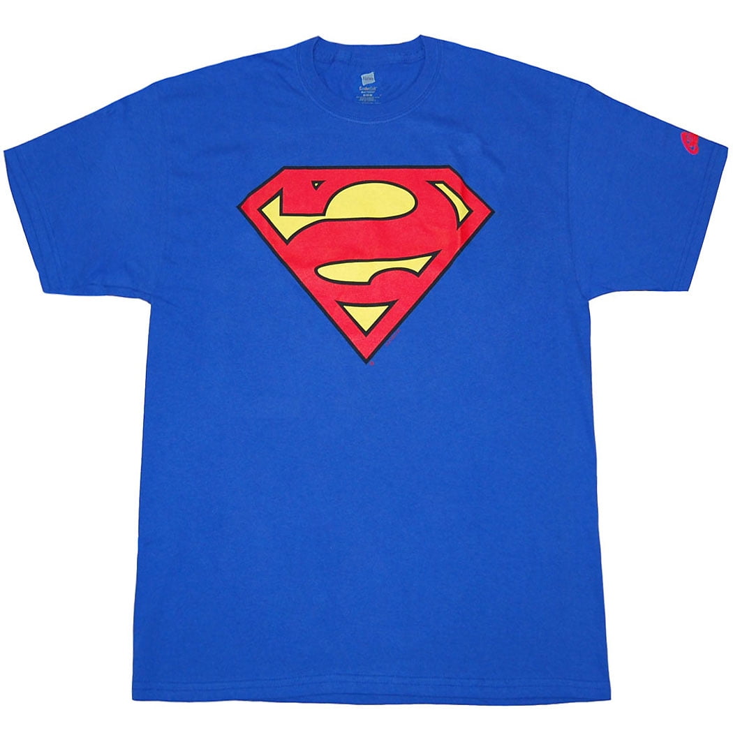 DC Comics Superman S Logo Navy Heather Mens T-Shirt