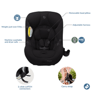 Maxi-Cosi Romi 2-in-1 Convertible Car Seat for Toddlers and Babies, Sea Shadow Black
