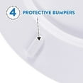 thumbnail image 5 of J&V Textiles Embroidered Soft Round Toilet Seat With Easy Clean & Change Hinge, Padded Red, 5 of 5