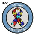 thumbnail image 2 of Puzzle Autism Awareness Support Ribbon Embroidered Patch Iron/Sew-On Applique, 2 of 2