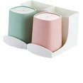 thumbnail image 1 of Soporte para cepillos de dientes de pared Suyoo con 1 vaso magnético de viaje 2 vasos apto para familias, 1 of 4