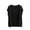 Black, variant on Pajama Top for Women Casual V-Neck Short Sleeve Loose Fit Loungewear Shirt Soft Breathable Nightwear Comfy Silky Night Blouse
