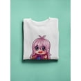 thumbnail image 3 of Pink Hair Girl Sweatshirt Women -SPIdeals Designs, Female 4X-Large, 3 of 4