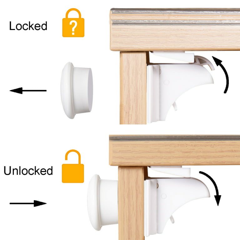 Drawer Lock With Magnet Key  Baby proofing, Gadgets, Household hacks