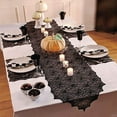 thumbnail image 5 of 2 Pack Halloween Table Runners with Spider Web Lace Festival Table Runner Halloween Table Decorations for Parties & Gatherings, 100% Polyester, Machine Washable,18x72 Incha, 5 of 5