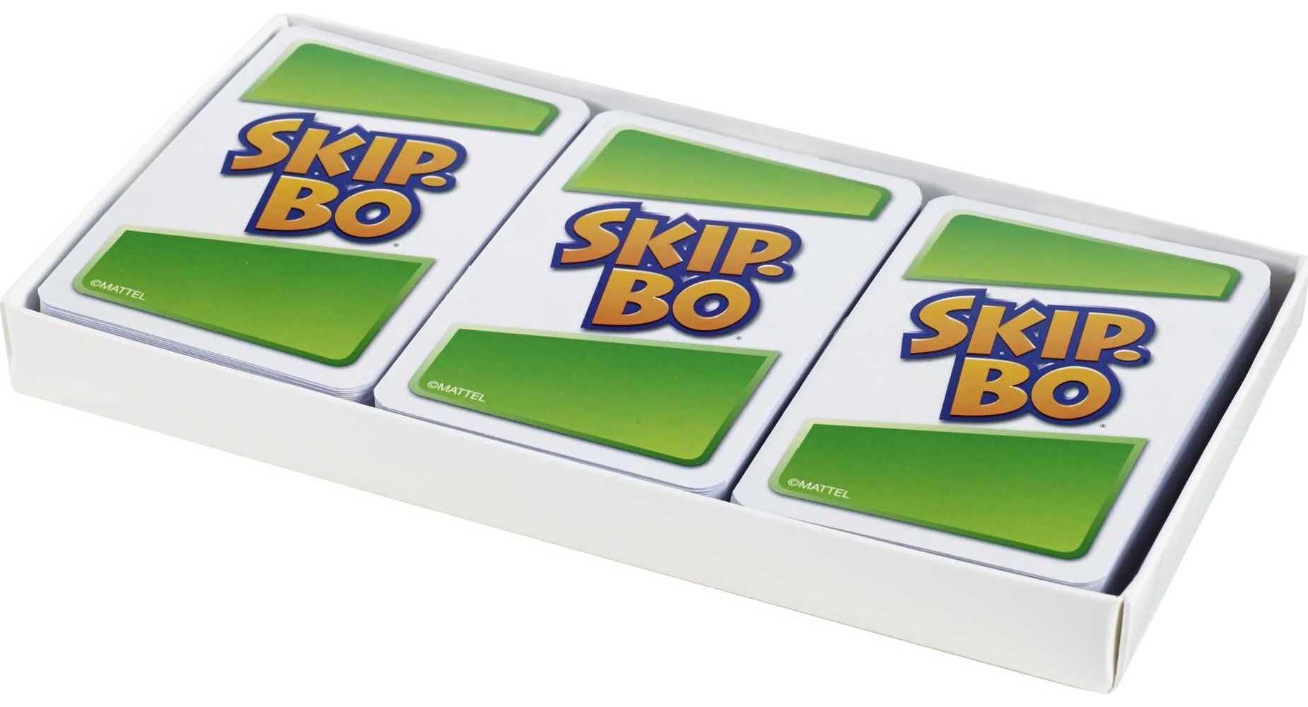 Skip-Bo Card Game for Kids, Adults & Game Night, Play Numbers in Order, 2  to 6 Players