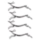 thumbnail image 2 of Soporte Para Cubiertos Con Forma De Animal, Soporte Para Palillos Plateado, Estante Versátil Para Tenedor Y Cuchara, 4 Uds., 2 of 7