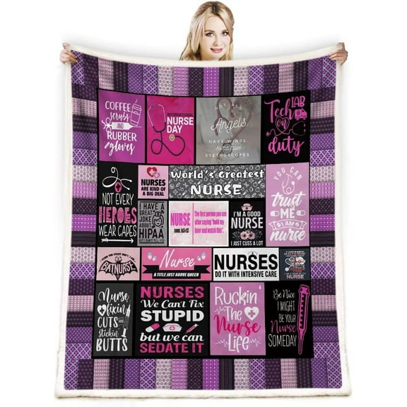 Nurse Gifts for Women,Nurse Gifts Throw Blanket,Nurse Gifts,Gifts for Nurses,Nurses Day Gifts,Nurse Blanket,Nurse Retirement Gifts for Women,Retirement Gifts for Nurses for Bed Sofa 50X60inch