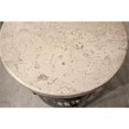 thumbnail image 3 of Bowery Hill End Table Coffee Accent Table Round in Metal - Stone, 3 of 10