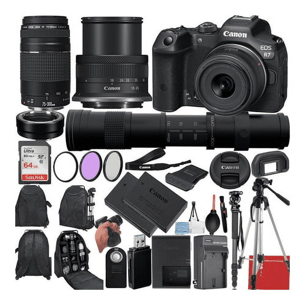 Canon EOS 70D & 75-300 & 35-80mm レンズセット Amazon.com : 58MM Photo Essential Starter Kit for Canon EOS 70D
