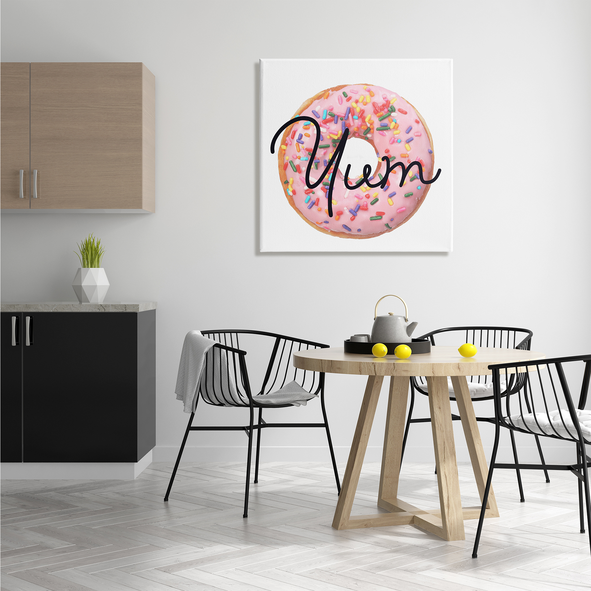 Stupell Industries Yum Sprinkle Donut, 30 x 30,Design by Daphne Polselli