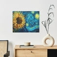 thumbnail image 6 of Logiee Starry Sunflower Dreamscape Print Canvas Wall Art ,Art Poster,Canvas Decorative Picture,Decor Wall Pictures for Living Room Bedroom Bathroom,Ready to Hang, 6 of 6